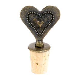 South African Fancy Heart Wine Bottle Stopper