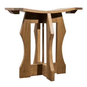 Nana nomandic stool (white oak and Metal base)